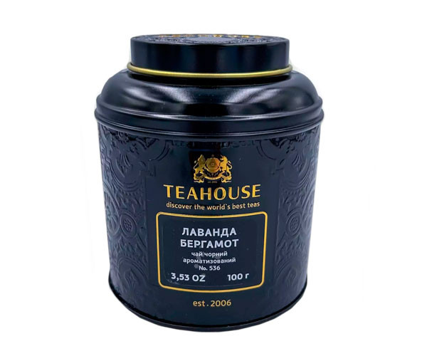 Черный чай Teahouse №536 Лаванда и бергамот ж/б 100 г