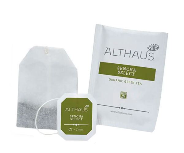 Зеленый чай Althaus Deli Packs BIO Sencha Select в пакетиках 20x1,75 г фото