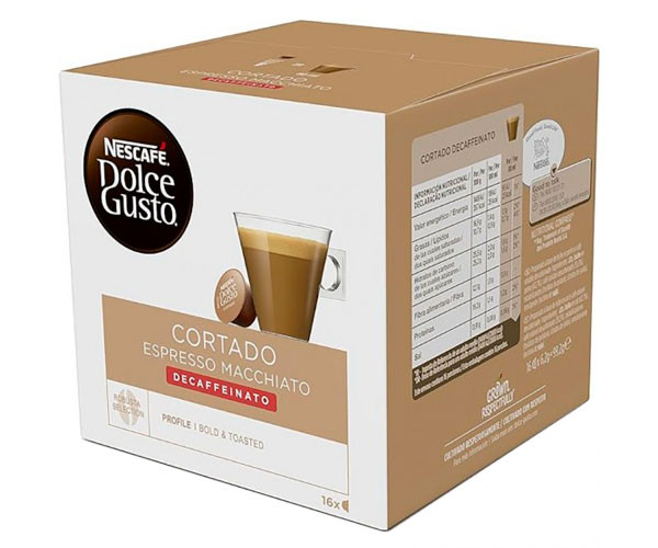 Кофе в капсулах NESCAFE Dolce Gusto Cortado Espresso Macchiato Decaffeinato 16 шт