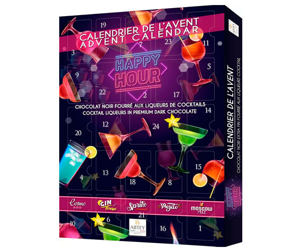Адвент-календарь ABTEY Happy Hour с 24 шоколадными ликерами 275 г