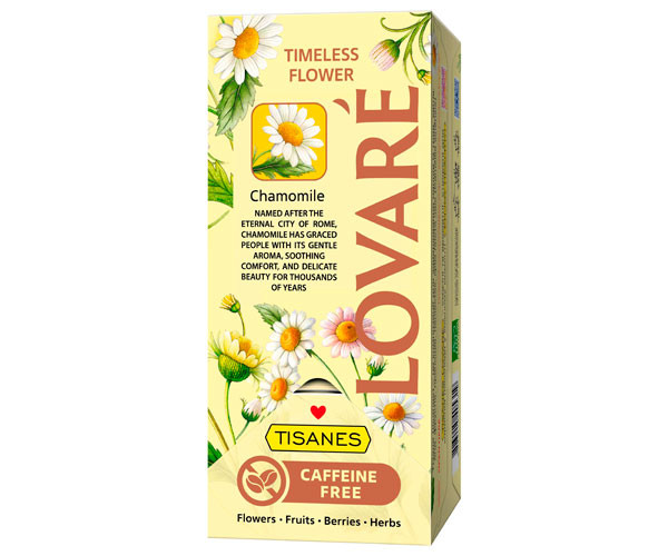 Травяной чай Lovare Tisanes Timeless Flower из цветков ромашки в саше 24 шт фото