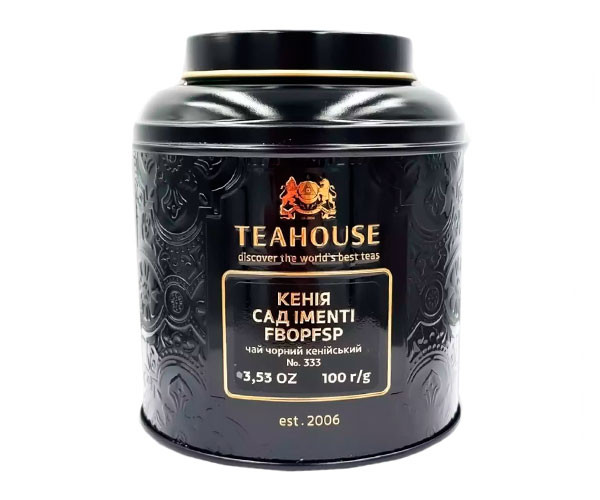 Черный чай Teahouse №333 Кения сад IMENTI FBOPFSP ж/б 100 г