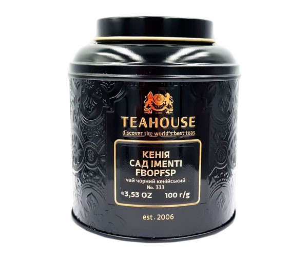 Черный чай Teahouse №333 Кения сад IMENTI FBOPFSP ж/б 100 г