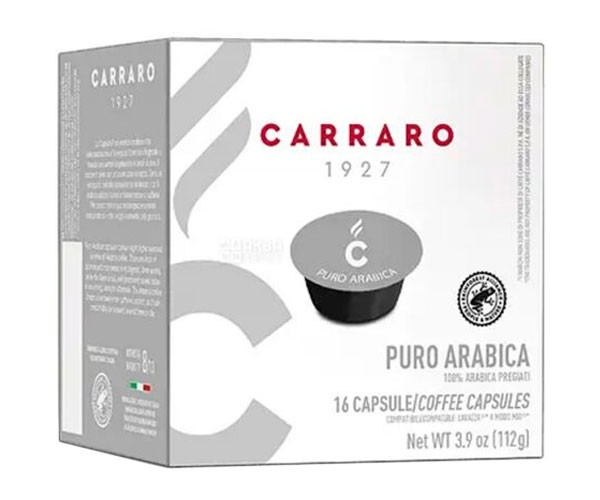 Кофе в капсулах Carraro A Modo Mio Puro Arabica 16 шт