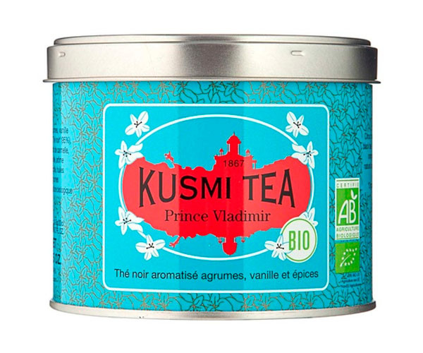Черный чай органический Kusmi Tea Prince Vladimir ж/б 100 г