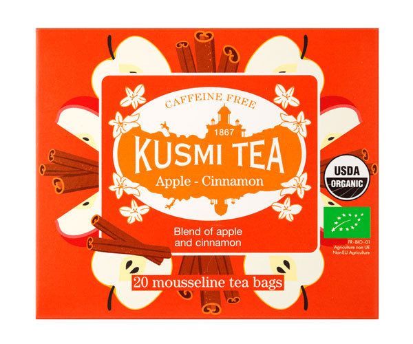Травяной чай органический Kusmi Tea Apple-Cinnamon в пакетиках 20х1,4 г