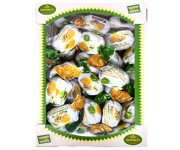 Конфеты Amanti Курага с грецким орехом в шоколаде 1 кг