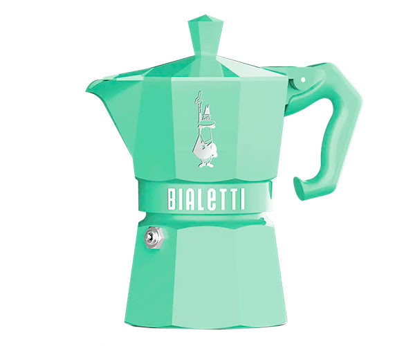 Гейзерная кофеварка Bialetti Moka Exclusive Green на 3 порции 130 мл