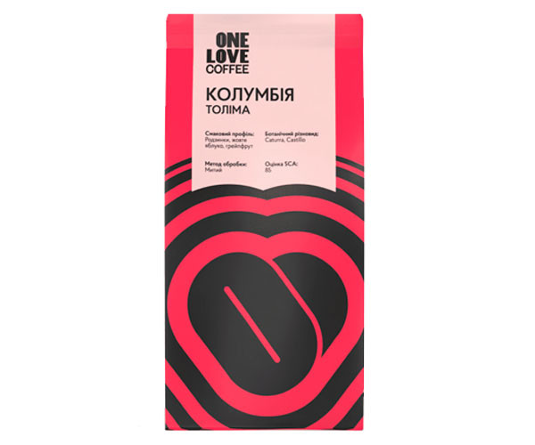 Кофе One Love Colombia Tolima espresso в зернах 1 кг
