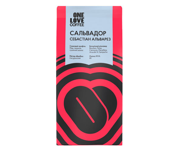 Кофе One Love Salvador Sebastian Alvarez espresso в зернах 1 кг