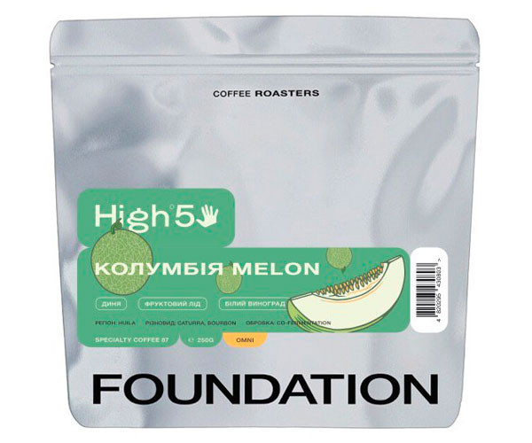 Кофе High5 Colombia Melon omni в зернах 250 г Кофе High5 Colombia Melon omni в зернах 250 г