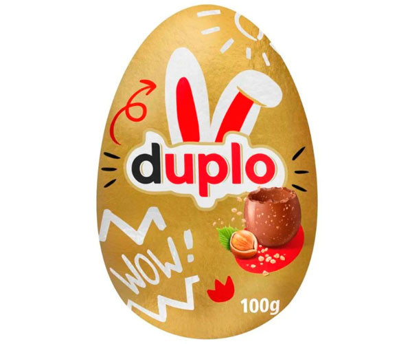 Шоколадное яйцо Ferrero Duplo Пасхальное 100 г фото