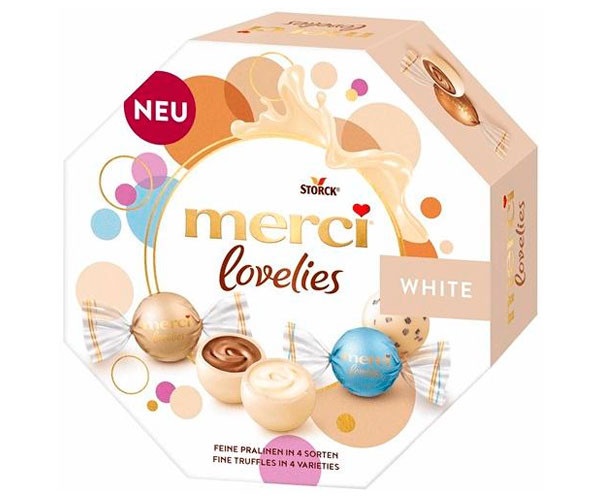 Шоколадные конфеты Merci Lovelies White 185 г