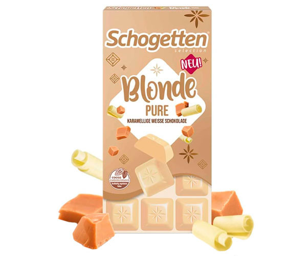 Белый шоколад Schogetten Blonde Pure Caramel&White Chocolate 100 г