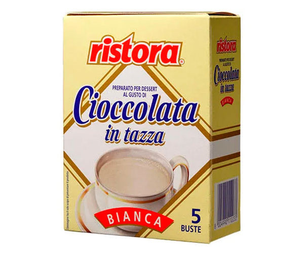 Белый горячий шоколад Ristora в пакетиках 5 шт