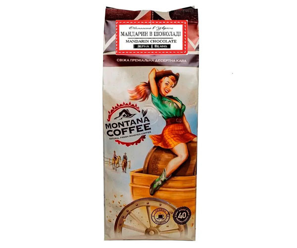 Кофе Montana Coffee Мандарин в шоколаде в зернах 500 г