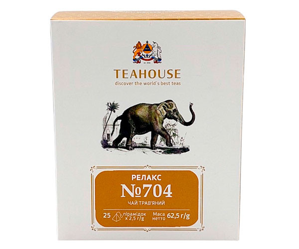 Травяной чай Teahouse №704 Релакс в пирамидках 25х2,5 г