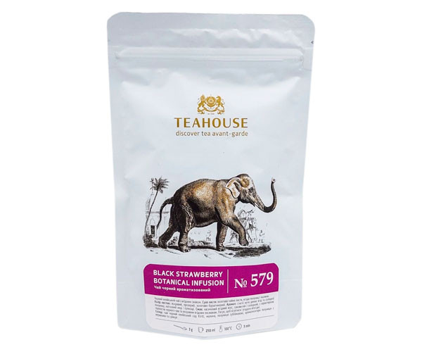 Черный чай Teahouse №579 Black Strawberry botanical infusion 50 г