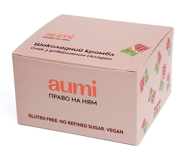 Крамбл Aumi Шоколадный 12х35 г