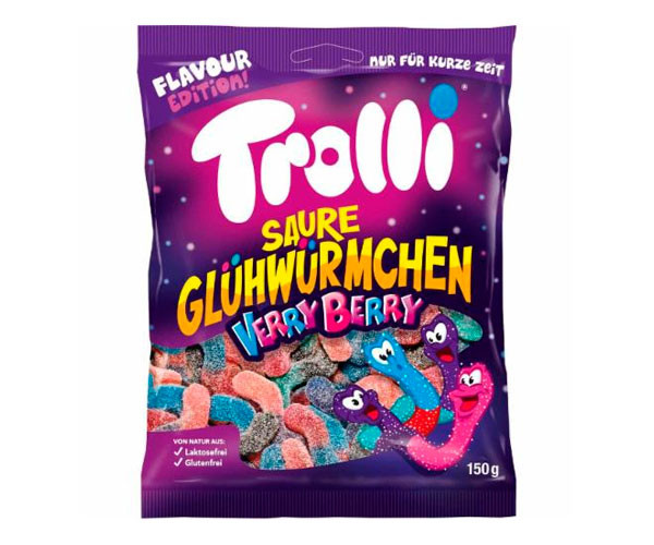 Конфеты желейные Trolli Gluhwurmchen Verry Berry 150 г