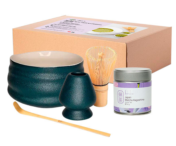 Набор для приготовления матча Kagoshima темно-зеленый