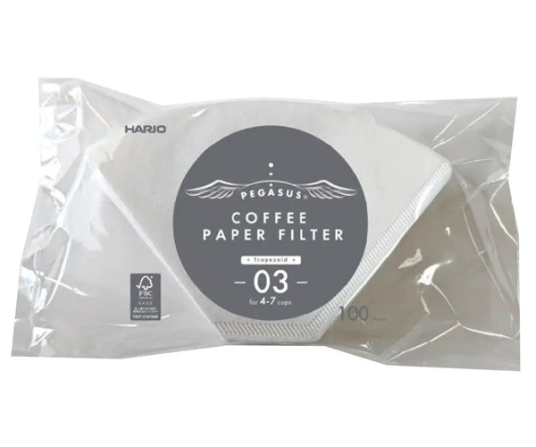 Бумажные фильтры Hario Pegasus Coffee Paper Filter 03 1х4