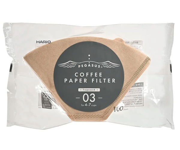 Бумажные фильтры Hario Pegasus Coffee Paper Filter 03 бежевые 1х4