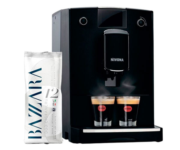 Кофемашина Nivona CafeRomatica NICR 690 + Кофе Bazzara Dodicigrancru в зернах 250 г