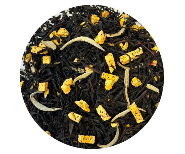 Купаж черного и белого чая Teahouse №521 Роял Персик Бергамот 250 г