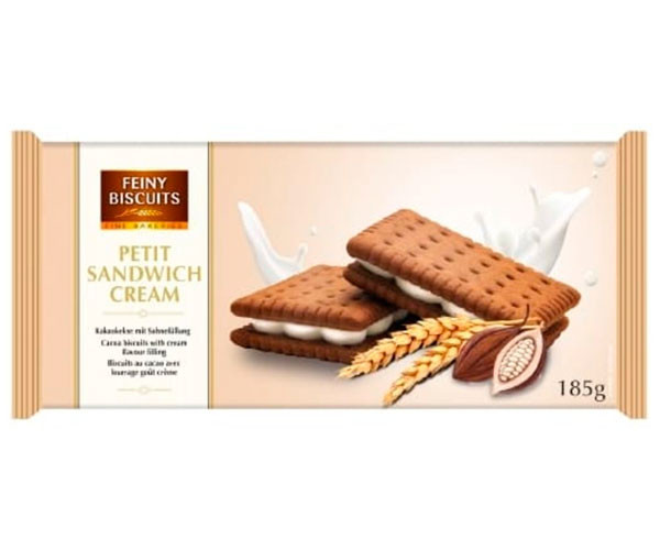 Печенье Feiny Biscuits с какао и сливками 185 г