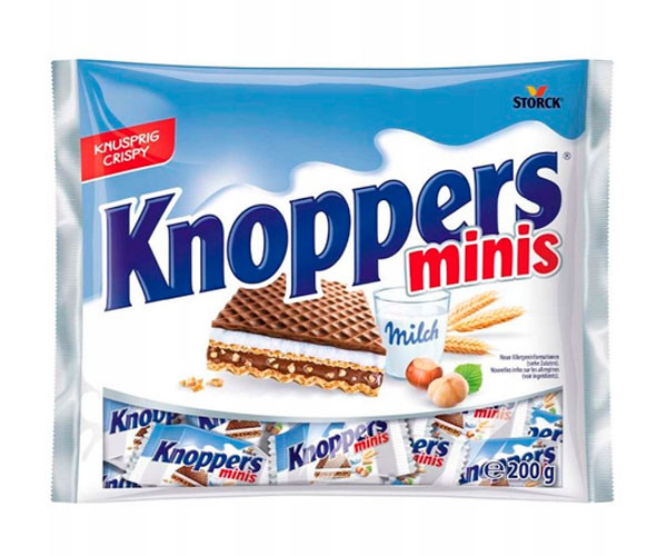 Вафли Knoppers Minis 200 г