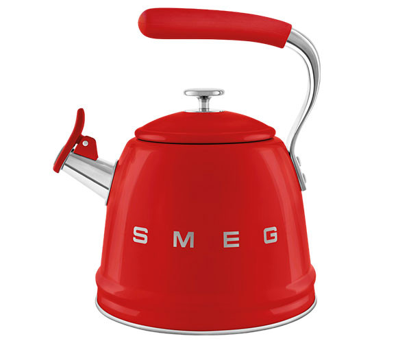 Чайник со свистком SMEG WKF01RD красный 2,3 л