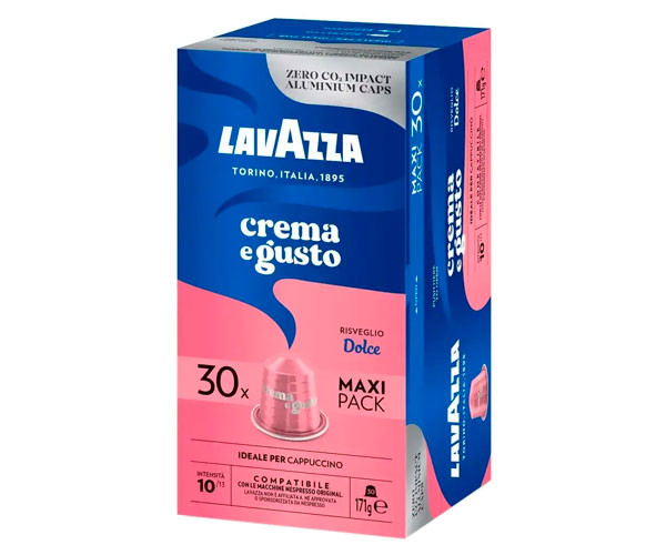 Кофе в капсулах Lavazza Nespresso Crema e Gusto Dolce 30 шт