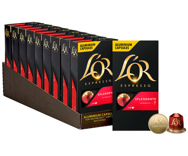 Кофе в капсулах L'OR Espresso Splendente Nespresso - 10х10 шт