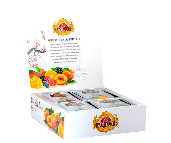 Белый чай Basilur Ассорти в саше 40 шт фото