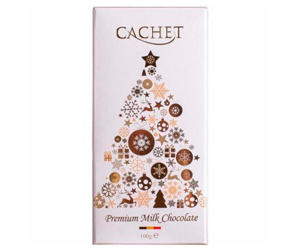 Молочный шоколад Cachet Christmas Edition White 100 г