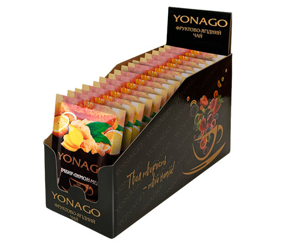 Концентрат чая YONAGO Имбирь-Лимон-Мед 20х50 г