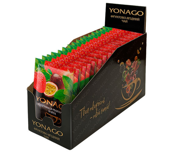 Концентрат чая YONAGO Клубника-Маракуйя-Мята 20х50 г