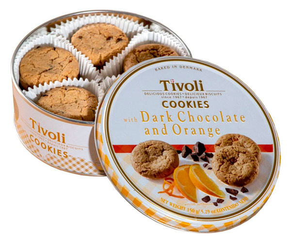 Печенье Tivoli Tin Dark Choc and Orange 150 г