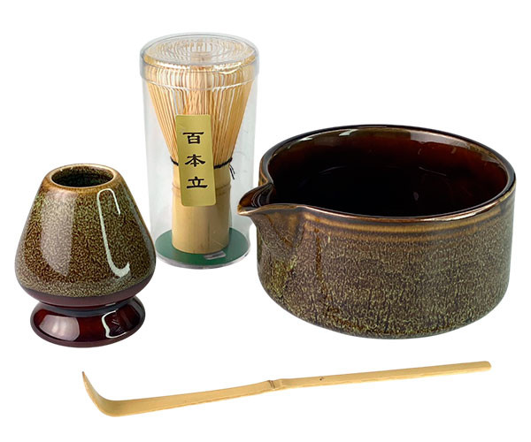 Набор для приготовления матча Olens Чабако 4 предмета коричневый