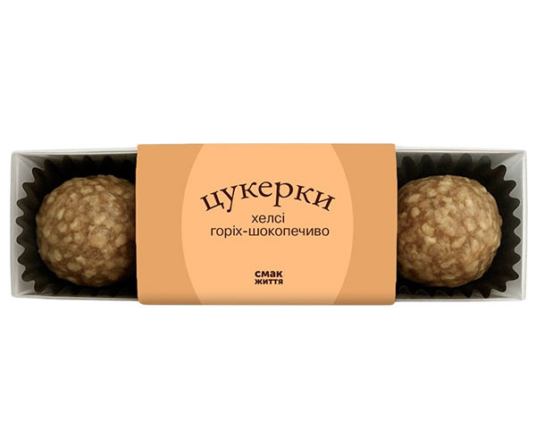 Конфеты Смак Життя орех-шокопеченье 3 шт