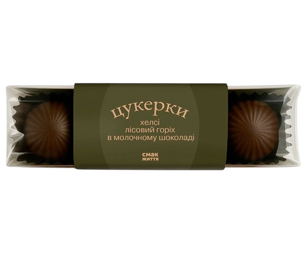 Конфеты Смак Життя лесной орех в молочном шоколаде 3 шт