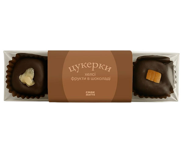 Конфеты Смак Життя фрукты в шоколаде 3 шт