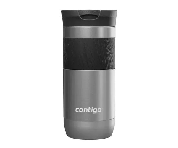 Термокружка Contigo Byron 2.0 SnapSeal серебристая 470 мл