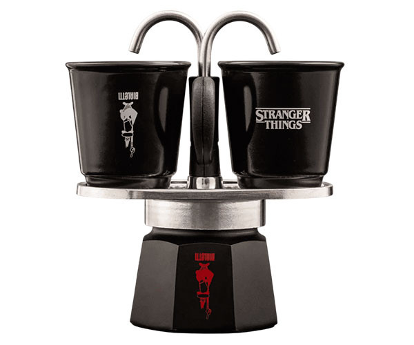 Гейзерная кофеварка Bialetti x Stranger Things Set Mini Express на 2 чашки 90 мл