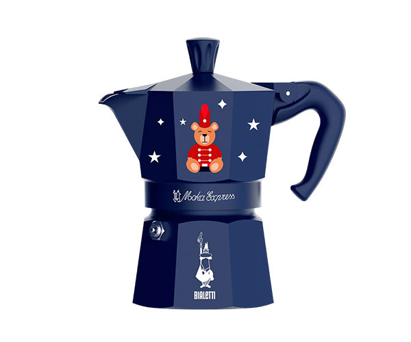 Гейзерная кофеварка Bialetti Moka Express Magico Ricordo Teddy Bear на 3 чашки 130 мл