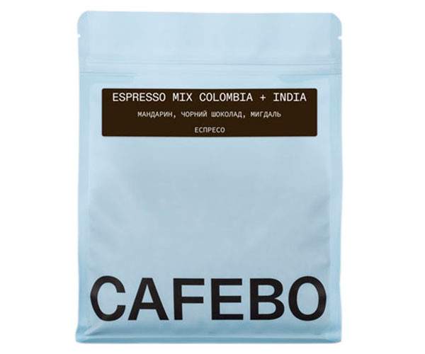 Кофе CafeBoutique Mix Colombia + India espresso в зернах 1 кг
