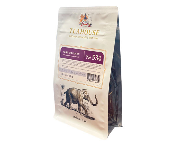 Купаж черного и белого чая Teahouse №534 Роял Бергамот 100 г