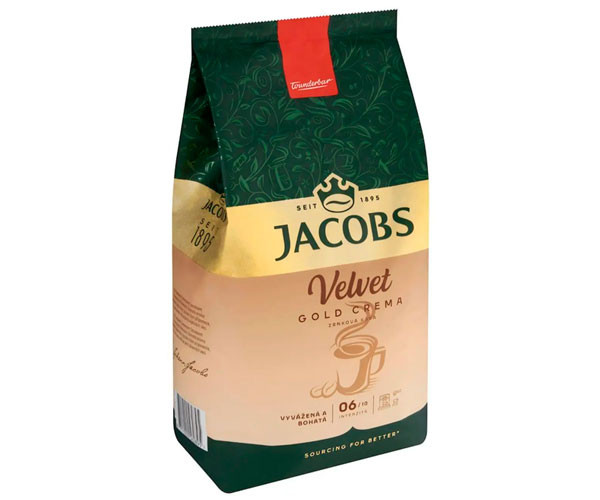 Кофе Jacobs Velvet Gold Crema в зернах 1 кг