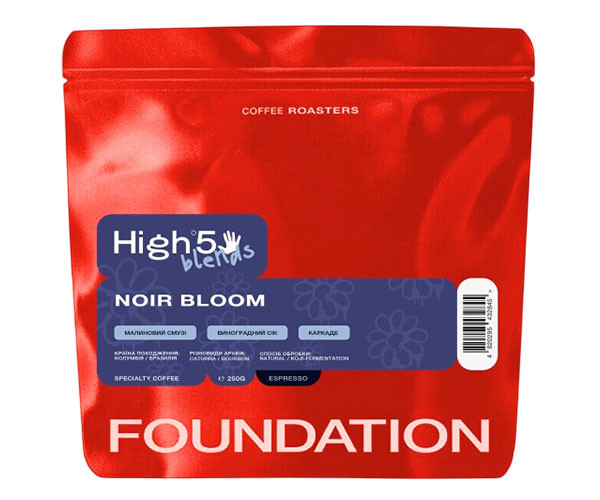 Кофе High5 Noir Bloom Blend espresso в зернах 250 г